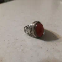 انگشتر فاخر نقره عقیق یمانی