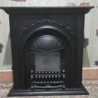 بخاری شومینه ای ورق سنگین قد بلند