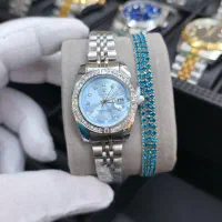 ساعت رولکس دور نگین همراه ست دستبند و جعبه کادویی|ساعت|اهواز, کیانپارس |دیوار