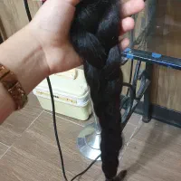 فروش مو مشکی بلند بدون رنگ و تمیز