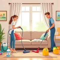 نیازمند نظافتچی خانم
