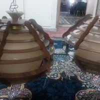 یه جفت لوستر چوبی|لوستر و چراغ آویز|تهران, خلیج فارس|دیوار