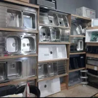 سینک دوقلواستیل براق|مصالح و تجهیزات ساختمان|بروجرد, |دیوار