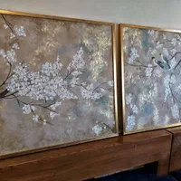 تابلو نقاشی برجسته *طرح شکوفه های سفید*|تابلو، نقاشی، عکس|تهران, عباس‌آباد|دیوار