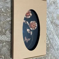 تابلو مسی طرح دو گل با جعبه|صنایع دستی و سایر لوازم تزئینی|کرج, چهارصد دستگاه|دیوار