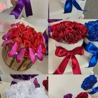 گل‌های روبانی  جاودان|صنایع دستی و سایر لوازم تزئینی|مشهد, خواجه ربیع|دیوار