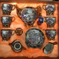 سرویس پذیرایی ظروف آنتیک ناپولی دکوری جهیزیه|ظروف سرو و پذیرایی|هشتگرد, شهرک گلها|دیوار