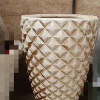 یک جفت گلدان سفال زیبا