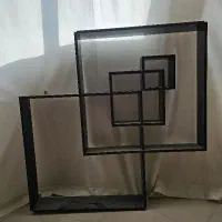 شلف دیواری ام دی اف قهوه ای سوخته