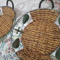 سبد حصیری جا میوه و نون دوتا باهم صیصدتومن