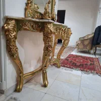 آیینه کنسول چوب|بوفه، ویترین، کنسول|تهران, ایوانک|دیوار