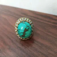 انگشتر فیروزه نیشابوری گرم بالا
