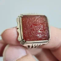 انگشتر عقیق یمنی با حکاکی استاد آتشباز (اقل میرزا)|جواهرات|تهران, پونک|دیوار