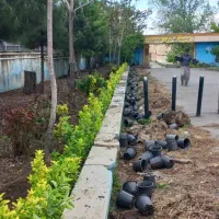 خدمات باغبانی شخم  نهال کاری  سم پاشی  چاله کن فنس