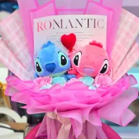 گل ،دسته گل های عروسک خرسی و لبوبو، هدیه ولنتاین