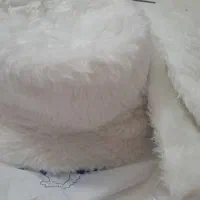 شال و کلاه تدی سفید