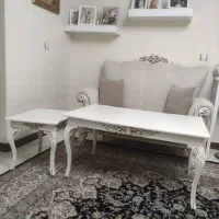 مبل هفت نفره میز جلو مبلی و دو عدد عسلی ۴ میلیون