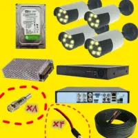 سیستم نظارتی4کاناله با 4ورودی صدا/دوربین مداربسته