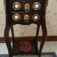 میز تلفن چوبی