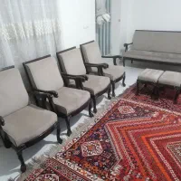 مبل 7 نفره با چوب جنگلی|مبلمان خانگی و میز عسلی|شیراز, گلکوب|دیوار