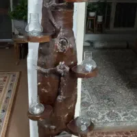 جا شمعی تنه درختی تزئینی دکوری فانوس دار|مجسمه، تندیس، ماکت|مرودشت, ابوذر جنوبی|دیوار