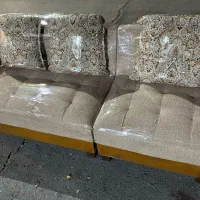 مبل ال مدل ربکا باپاف‌وعسلی (کرم.قهوای)|مبلمان خانگی و میز عسلی|کرج, فاز ۴ مهرشهر|دیوار