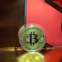 سکه بیتکوین روکش طلا 24عیار