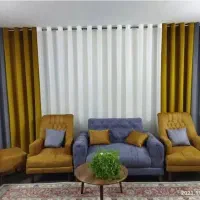 فروش و دوخت و نصب انواع پرده با کمترین قیمت|پرده، رانر، رومیزی|قم, باجک یک|دیوار