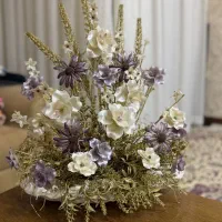 گل شیشه ای زیبا