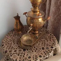 سماور برنزی 5 لیتری(قلم زنی اصفهان)، ارسال رایگان