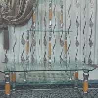 جلو مبلی شیشه ای با پایه استیل|مبلمان خانگی و میز عسلی|جویبار, |دیوار