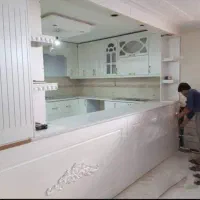 کابینت ممبران سفید مات/طلایی سلطنتی/کاور هود|مصالح و تجهیزات ساختمان|دوگنبدان, |دیوار