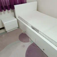 تخت و تشک یک نفره در حد نو|تخت و سرویس خواب|تهران, کوهک|دیوار