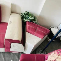 مبل ۷ نفره چوب و پارچه|مبلمان خانگی و میز عسلی|بندر دیر, |دیوار