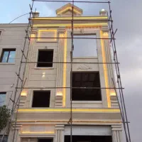 سنگکاری نمای ساختمان انجام میگردد
