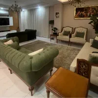 مبل و میزناهار خوری فرانسوی به همراه یک مبل ال