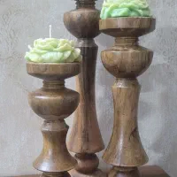 شمعدان چوبی|صنایع دستی و سایر لوازم تزئینی|اصفهان, پرتمان|دیوار