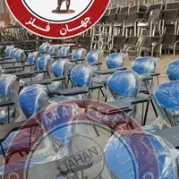 صندلی دانشجویی صدفی/محصلی دسته دار/دانش آموزی(آبی)|صندلی و نیمکت|رباط‌کریم, |دیوار