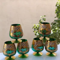 شش عدد گیلاس پرکار اصل چک سایز بزرگ