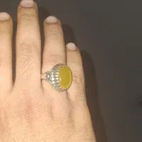 دوعدد انگشتر شرف الشمس و عقیق یمن