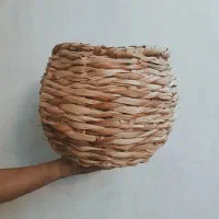 کاور گلدان حصیری