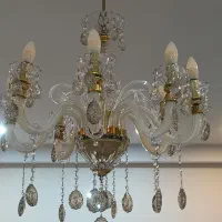 لوستر ۸شاخه بسیارشیک|لوستر و چراغ آویز|کرج, باغستان|دیوار