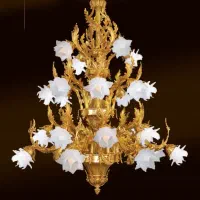 تعدادی لوستر بزرگ برنز برند پارسا لوستر|لوستر و چراغ آویز|تهران, نیروی هوایی (پیروزی)|دیوار