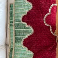 رو طاقی مخمل کار دست آنتیک