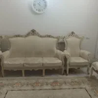 مبل 7 نفره رنگ شیری درحد