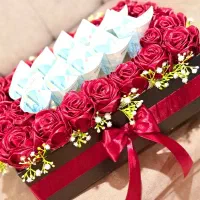 دسته گل پول و گل ربانی|گل مصنوعی|شیراز, دارالرحمه|دیوار