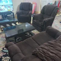 مبل هفت نفره همراه میز جلو مبلی|مبلمان خانگی و میز عسلی|بیرجند, |دیوار