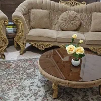 مبل ۷ نفره رنگ نسکافه ای