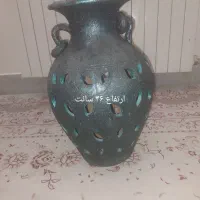 گلدان سفالی کار شده|صنایع دستی و سایر لوازم تزئینی|اصفهان, زهران|دیوار