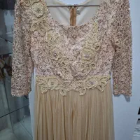 لباس مجلسی بلند کار شده